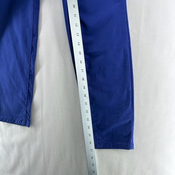 Nautica Pants Women Sz 4 Slim Fit Ankle Chino Mid Rise Casual Stretch Royal Blue - Picture 10 of 10